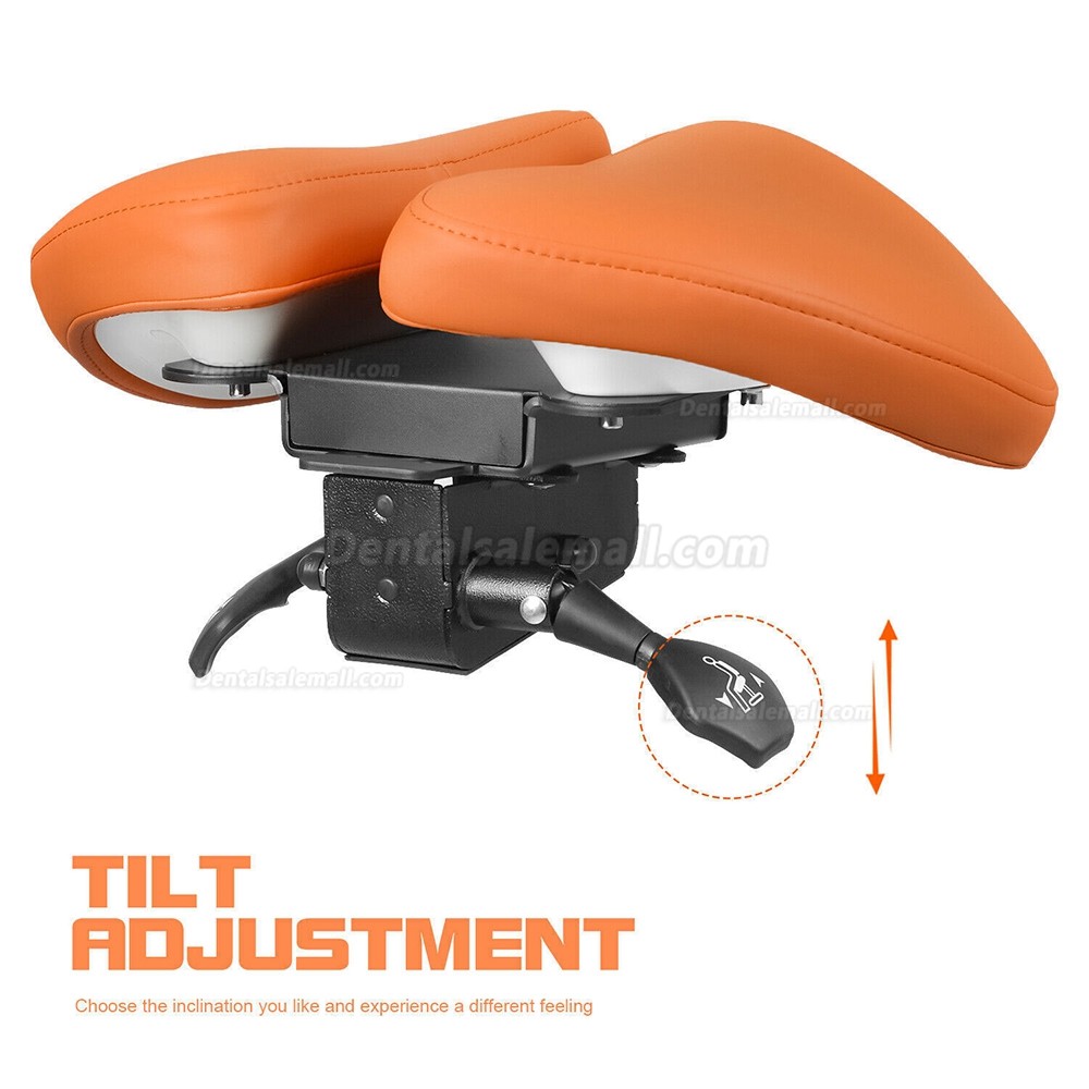 Ergonomic Dental Assistant Stool Two-part Saddle Chair Assistant Operator Stools Imported Leather